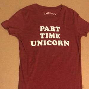 Cute ‘Part Time Unicorn’ kids t-shirt